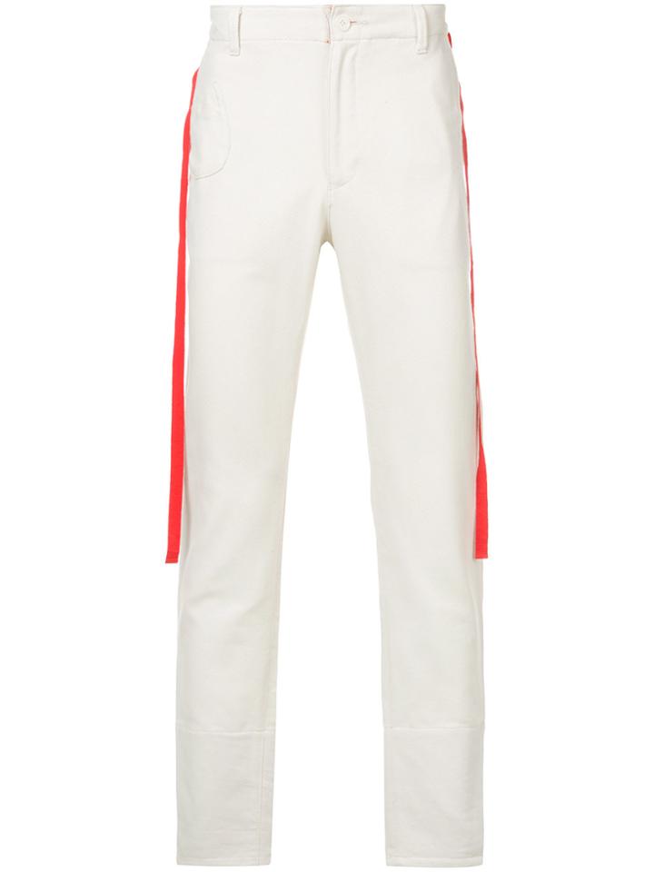 Undercover Grosgrain Tape Trousers - White