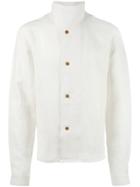 Jw Anderson Standing Collar Buttoned Jacket - White