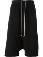 Rick Owens Drkshdw Pod Shorts, Men's, Size: Xs, Black, Cotton