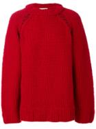 Marni Oversized Chunky Sweater - Red