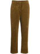 Aspesi Straight Fit Corduroy Trousers - Brown