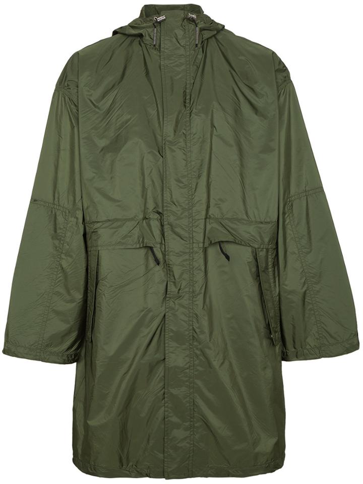 Prada Mid Length Nylon Parka - Green