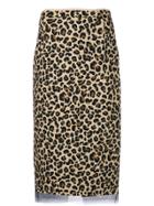 No21 Fitted Back Vent Pencil Skirt - Brown