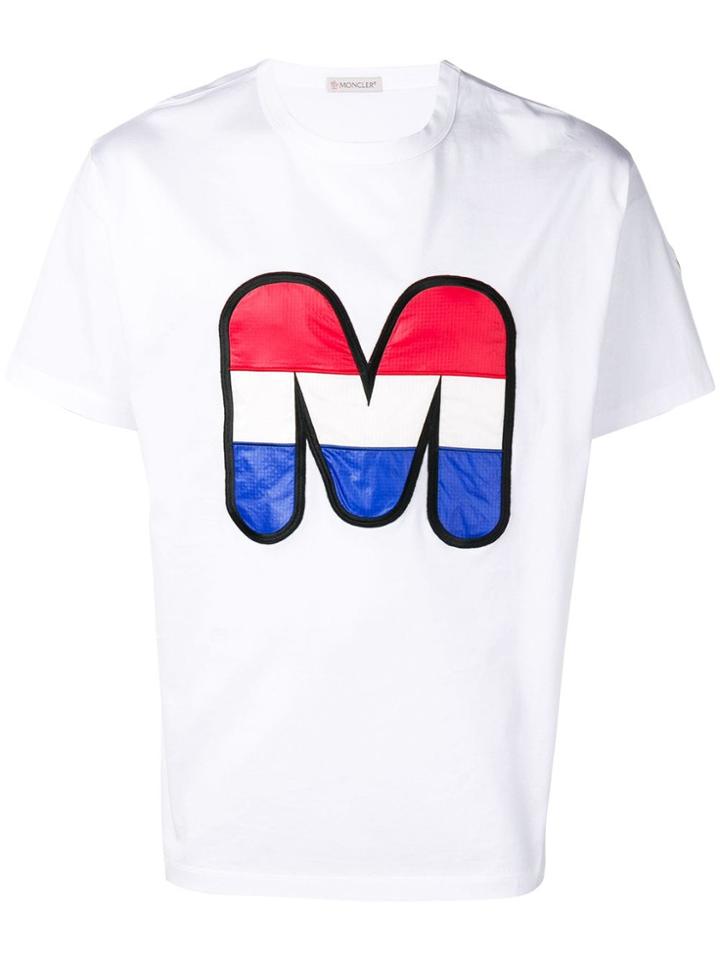 Moncler Letter Print T-shirt - White