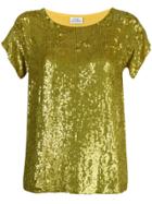P.a.r.o.s.h. Sequined Top - Yellow