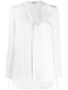 Alexander Mcqueen Pussy-bow Blouse - White