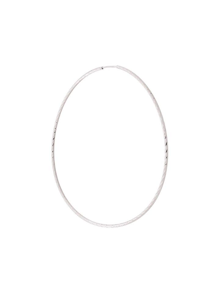 Maria Black 14kt White Gold Liv 65mm Hoop Earring - Silver