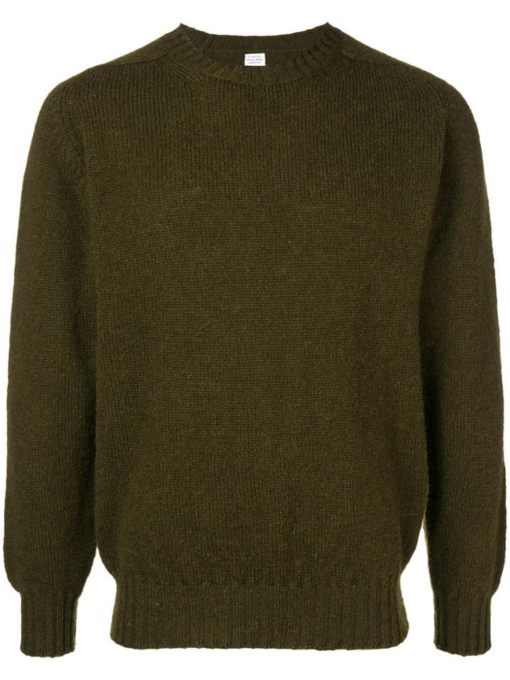E. Tautz Crew Neck Jumper - Green