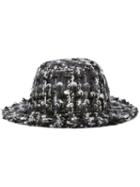 Dolce & Gabbana Bouclé Hat, Women's, Size: 59, Black, Silk/cotton/acrylic/wool