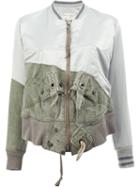 Greg Lauren Tent Flight Jacket, Women's, Size: 0, Green, Cotton/satin