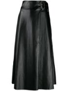Each X Other Vegan Leather Wrap Skirt - Black