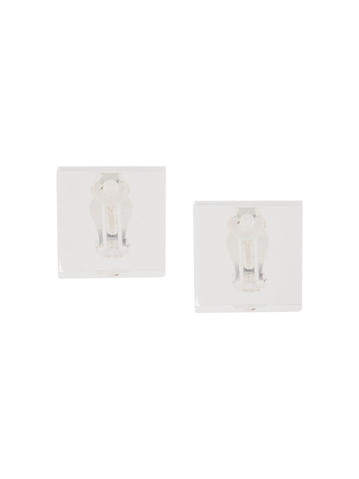 Monies Block Earrings - Neutrals