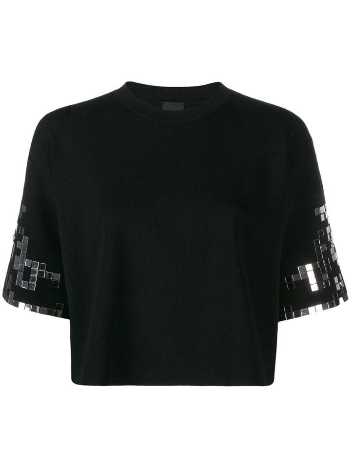 Pinko Mirror Embellished Blouse - Black