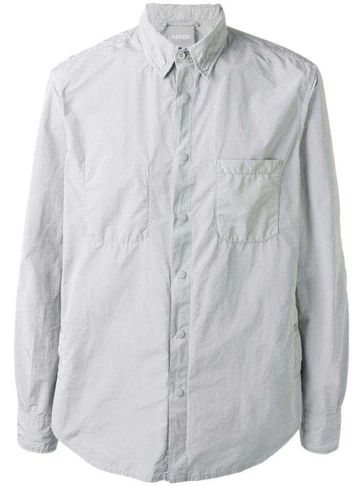Aspesi Patch Pocket Shirt - Grey