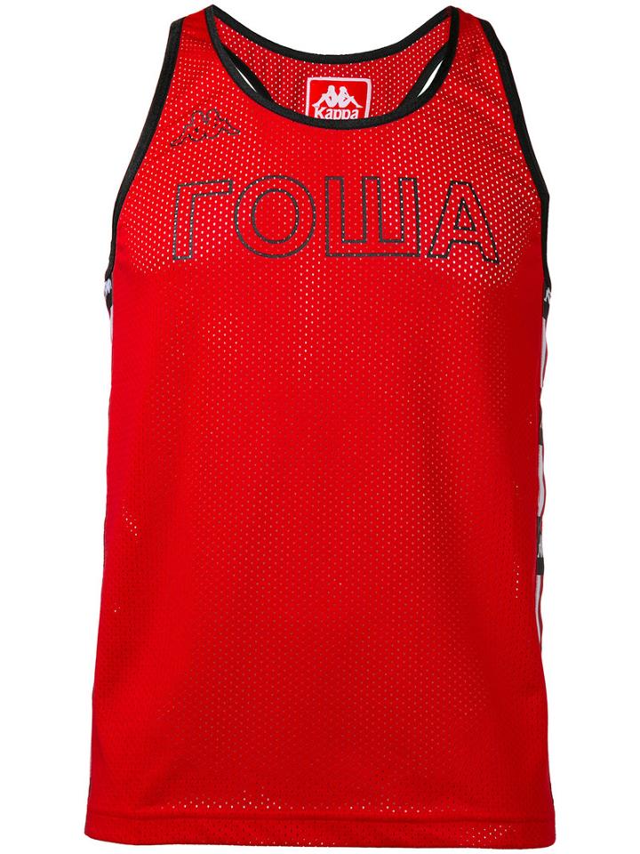 Gosha Rubchinskiy - Gosha Rubchinskiy X Kappa Tank Top - Men - Polyester - Xl, Red, Polyester