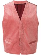 Haider Ackermann Classic Waistcoat - Pink & Purple