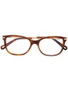Chloé Eyewear Tortoiseshell Effect Eye Glasses - Yellow & Orange