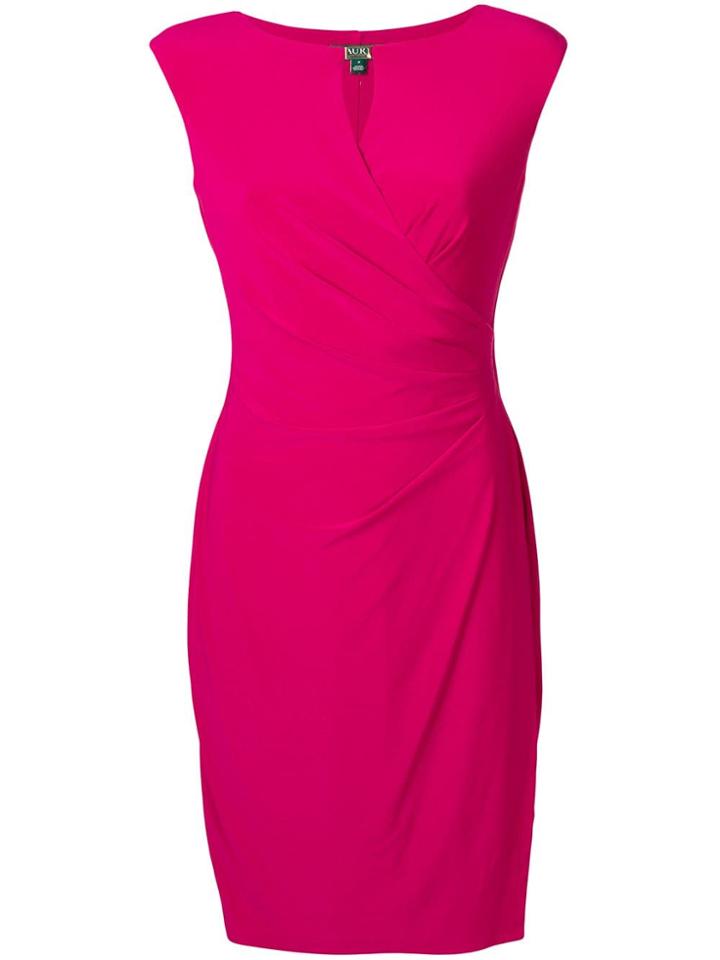 Lauren Ralph Lauren Fitted Midi Dress - Pink