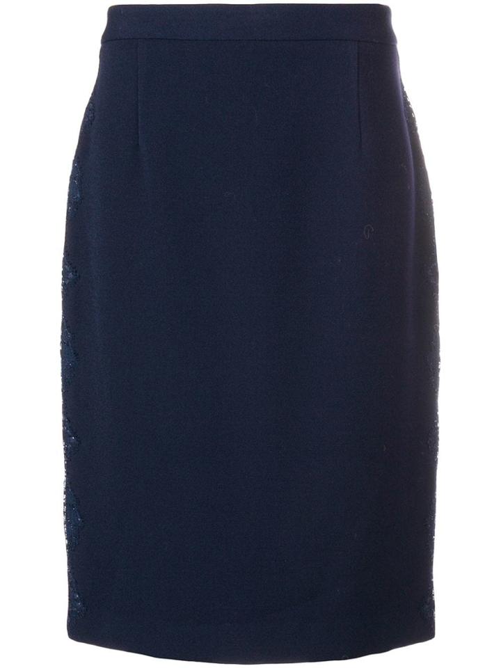 Blumarine Midi Pencil Skirt - Blue