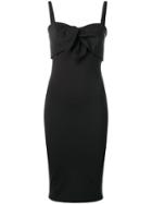 Pinko Bow Detail Fitted Dress - Black