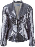 Thierry Mugler Vintage Sequined Fitted Jacket
