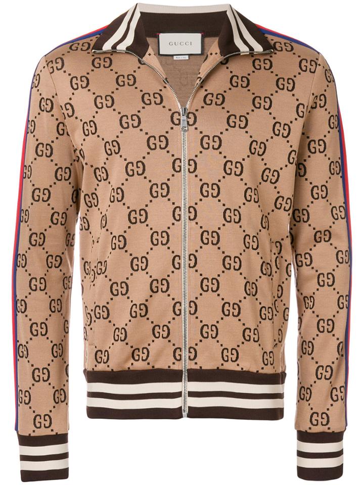 Gucci Gg Jacquard Sweatshirt - Brown