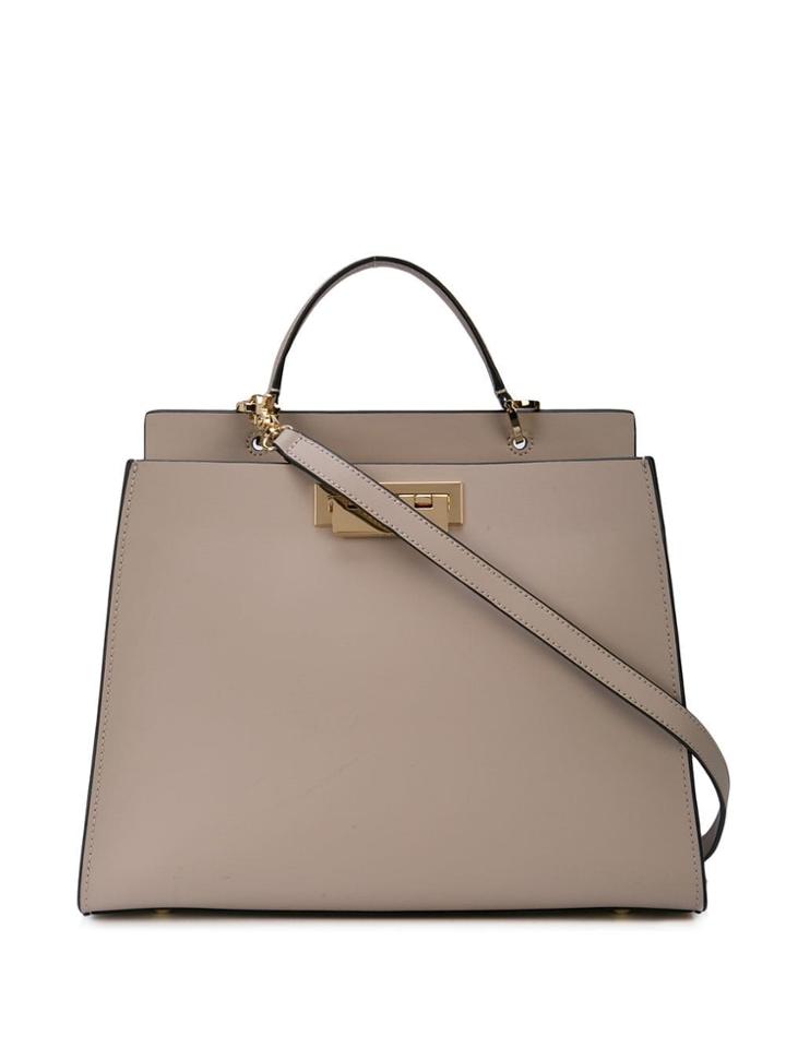 Zac Zac Posen Earthette Double Compartment Satchel - Grey