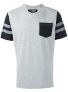 Hydrogen Chest Pocket T-shirt, Men's, Size: Small, Grey, Polyamide/spandex/elastane/cotton