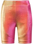 Area Metallic Bike Shorts - Pink