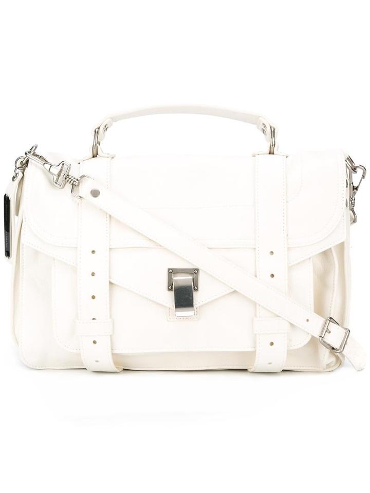 Proenza Schouler - Tiny Ps1 Satchel - Women - Leather - One Size, Women's, White, Leather