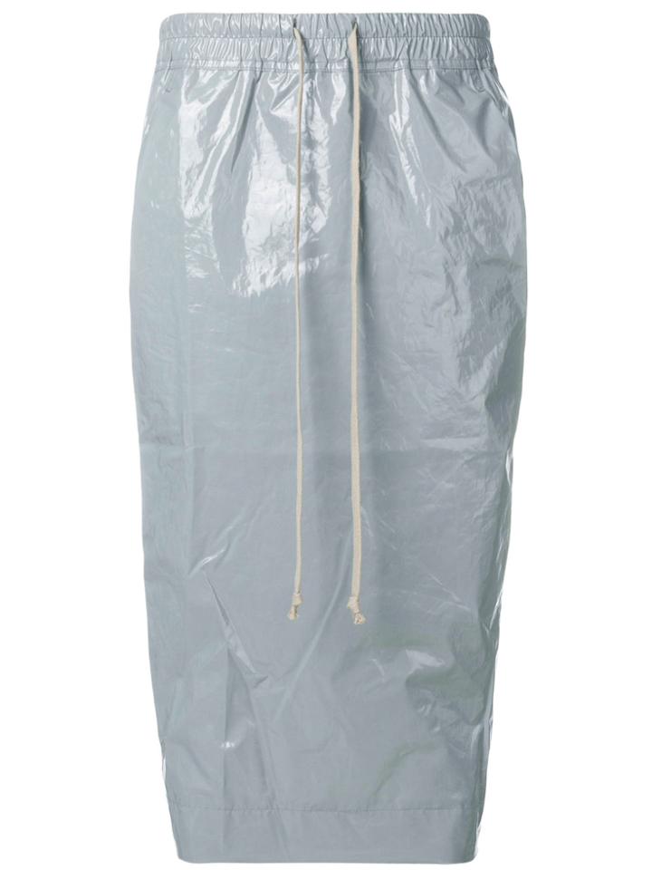 Rick Owens Drkshdw Creased Fitted Skirt - Grey