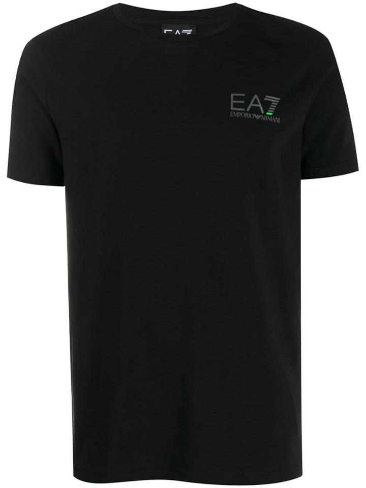 Ea7 Emporio Armani Logo Stamp T-shirt - Black