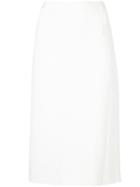 Oscar De La Renta Pencil Skirt - White