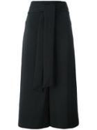 Tibi Tie Fastening Culottes, Women's, Size: 4, Black, Polyamide/spandex/elastane/acetate
