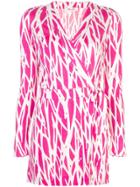 Dvf Diane Von Furstenberg Patterned Mini Dress - Pink