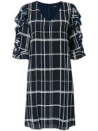 Steffen Schraut Checked Shift Dress - Blue