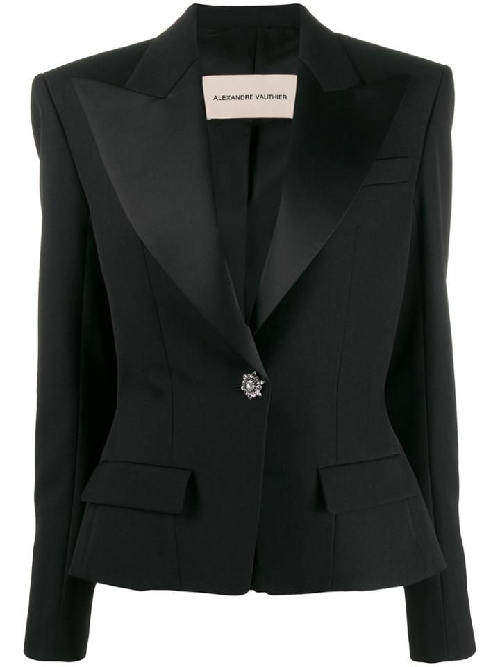 Alexandre Vauthier Fitted Tuxedo Jacket - Black