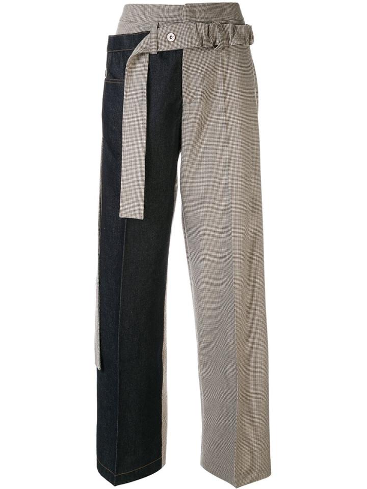 Delada Two-tone Trousers - Blue