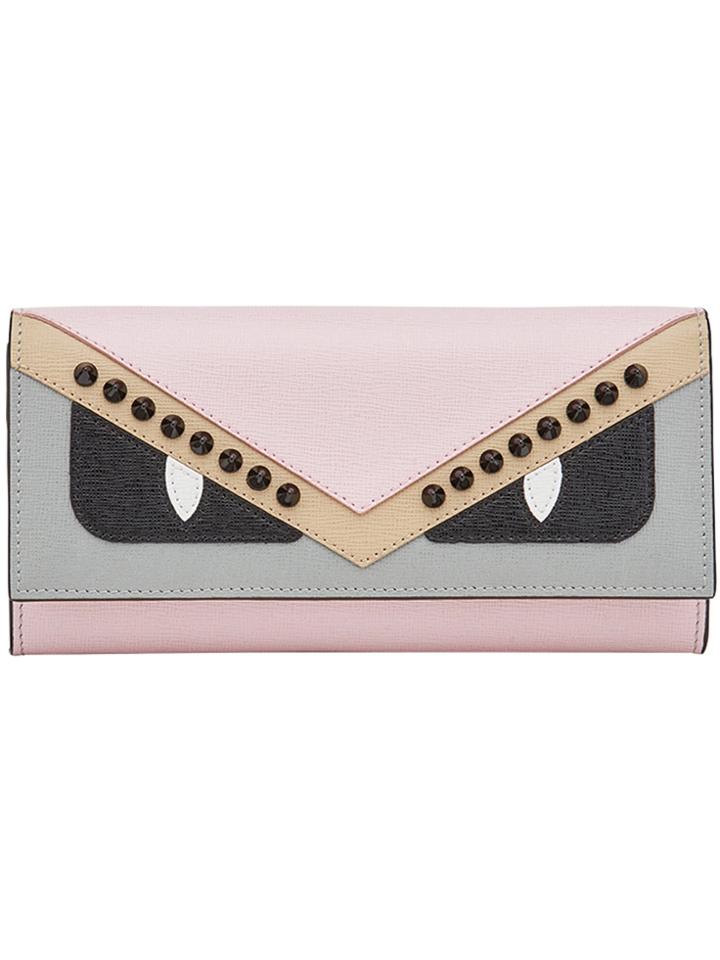 Fendi Bag Bugs Wallet - Pink & Purple