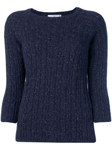Circolo 1901 Long-sleeve Fitted Sweater - Blue