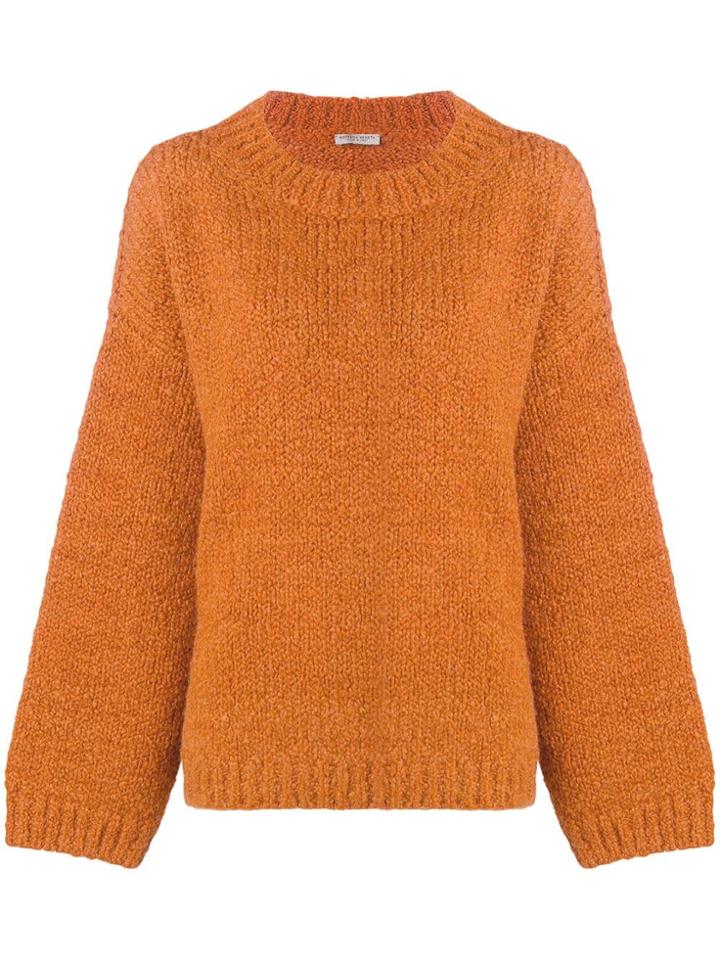 Bottega Veneta Dropped Shoulders Jumper - Orange