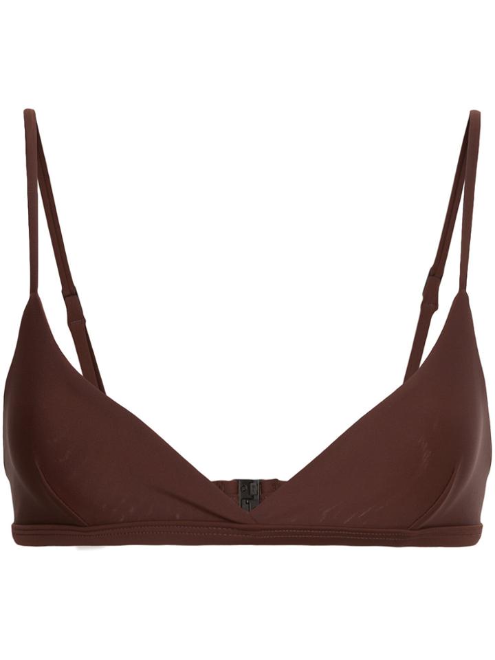 Matteau Tri Crop Bikini Top - Brown