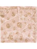 Alexander Mcqueen 'paisley Overprinted Skull' Scarf