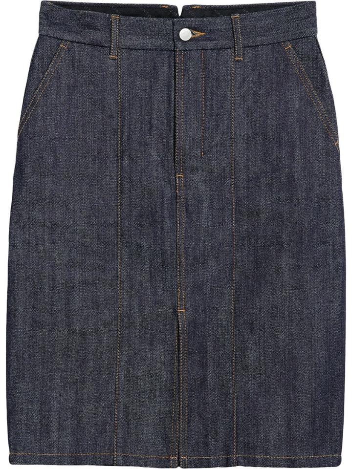 Mackintosh Dark Indigo Denim Skirt D-wsk001 - Blue
