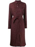A.p.c. Leopard Print Dress - Red