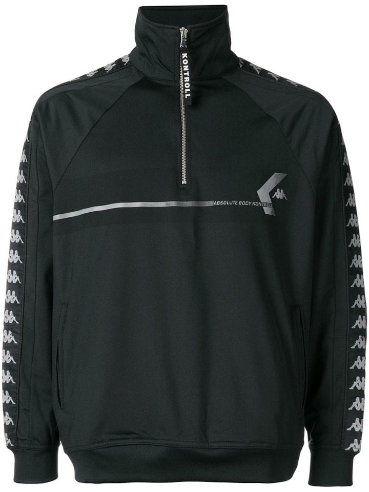 Kappa Kontroll Zip-up Windbreaker - Black