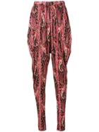 Isabel Marant Loose Paisley Print Trousers - Black