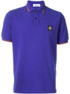 Stone Island Piped Collar Polo Shirt, Men's, Size: Xxl, Blue, Cotton/spandex/elastane