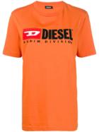Diesel T-just-division-fl T-shirt - Yellow & Orange