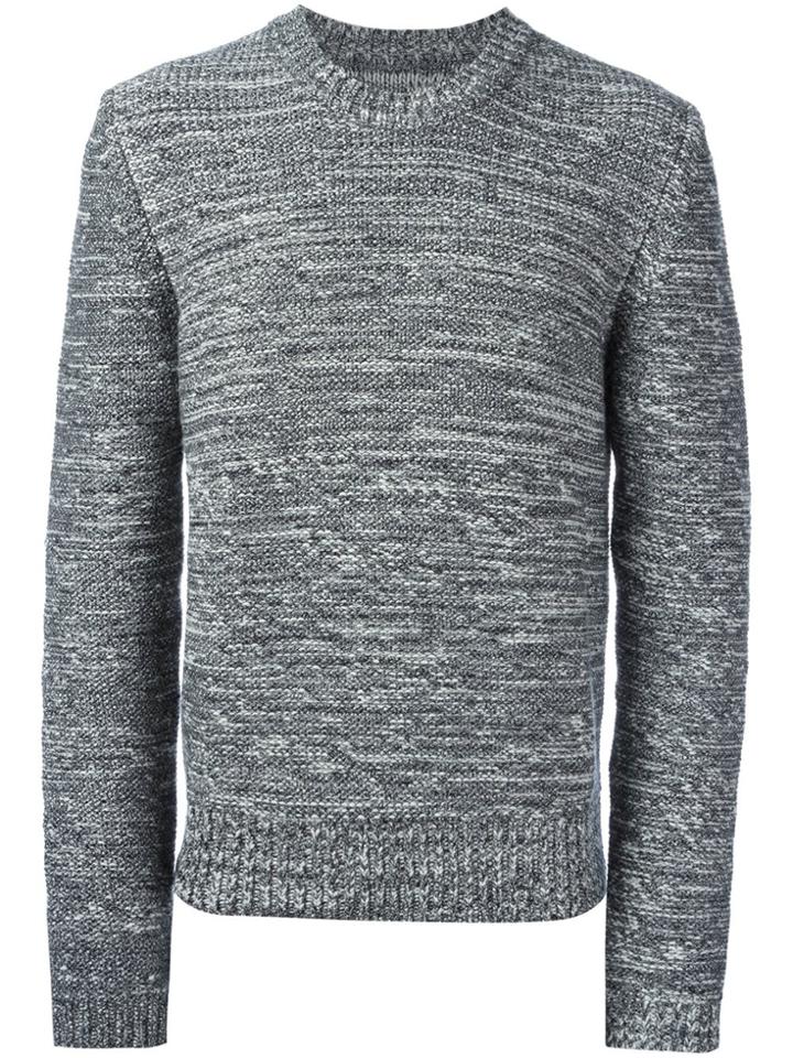 Maison Margiela Melange Knit Sweater - Black